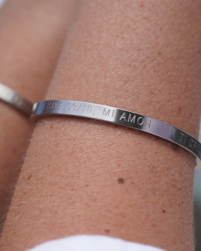 PACK ESCLAVAS PERSONALIZADAS AC. INOXIDABLE 5MM