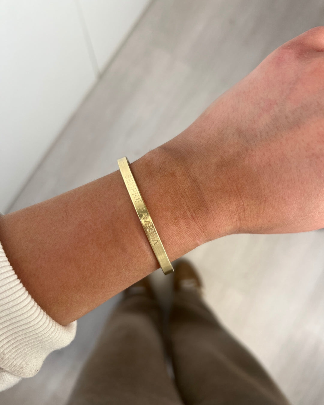 ESCLAVA PERSONALIZADA HOMBRE BRONCE 5MM