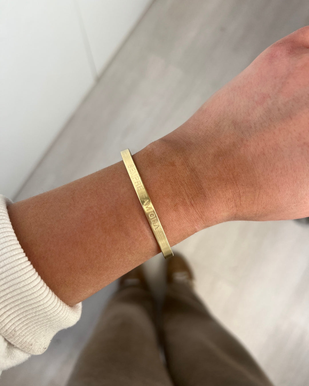 ESCLAVA PERSONALIZADA HOMBRE BRONCE 5MM