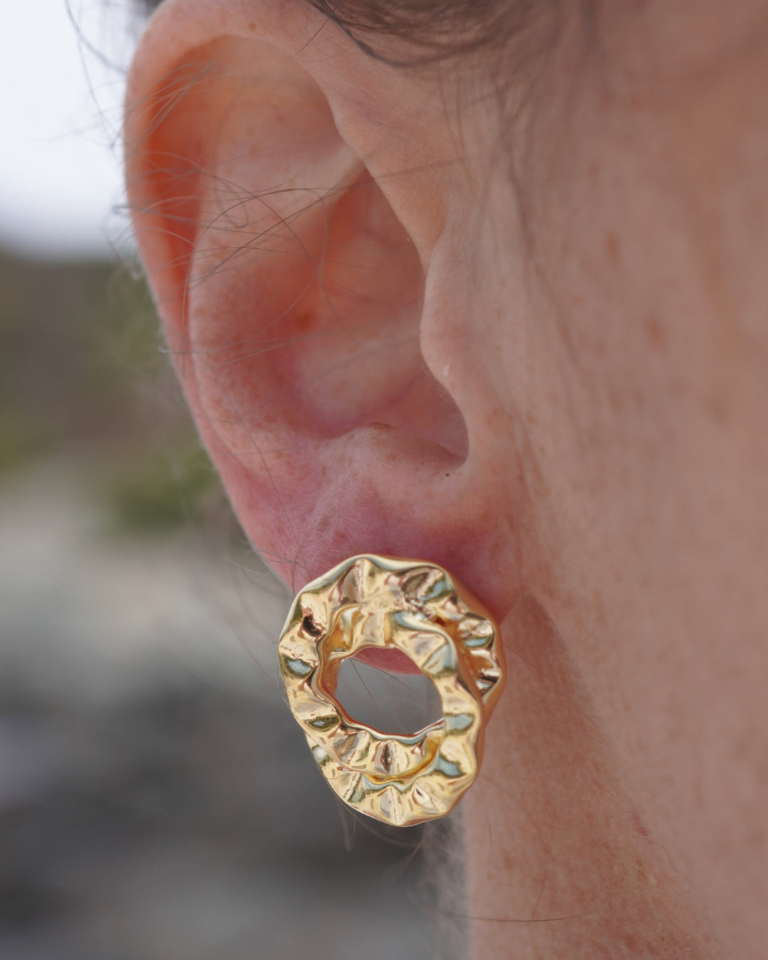AROS GOLD DOBLE MARTILLADOS