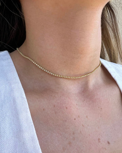 COLLAR GOLD CINTA CRISTALES