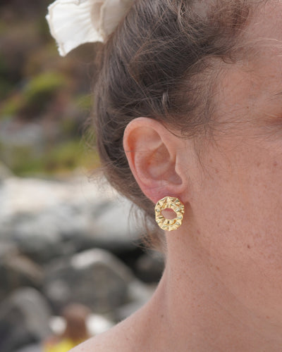AROS GOLD DOBLE MARTILLADOS