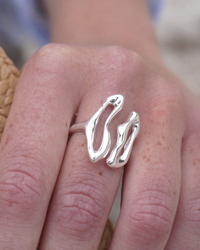 ANILLO SILVER IRREGULAR AJUSTABLE