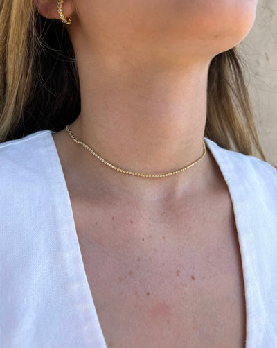 COLLAR GOLD CINTA CRISTALES