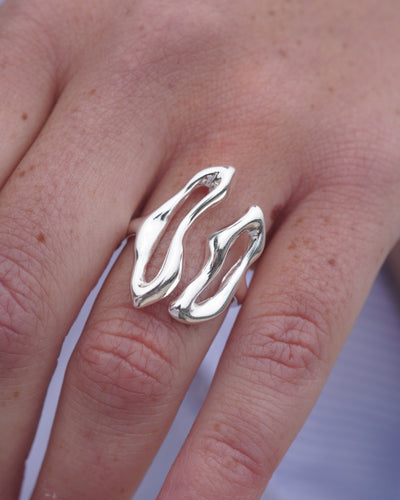 ANILLO SILVER IRREGULAR AJUSTABLE