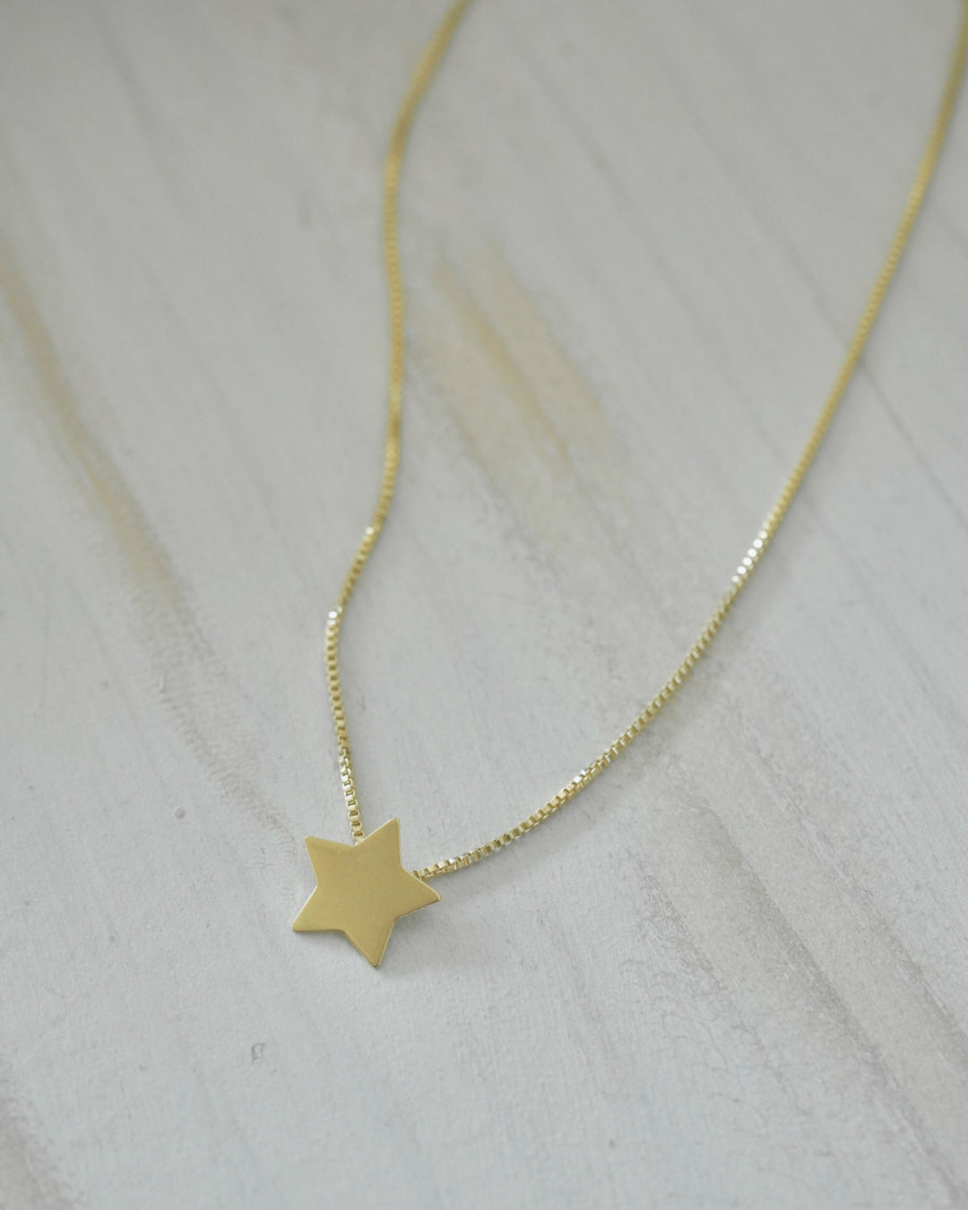 Collar Estrella Plano Gold