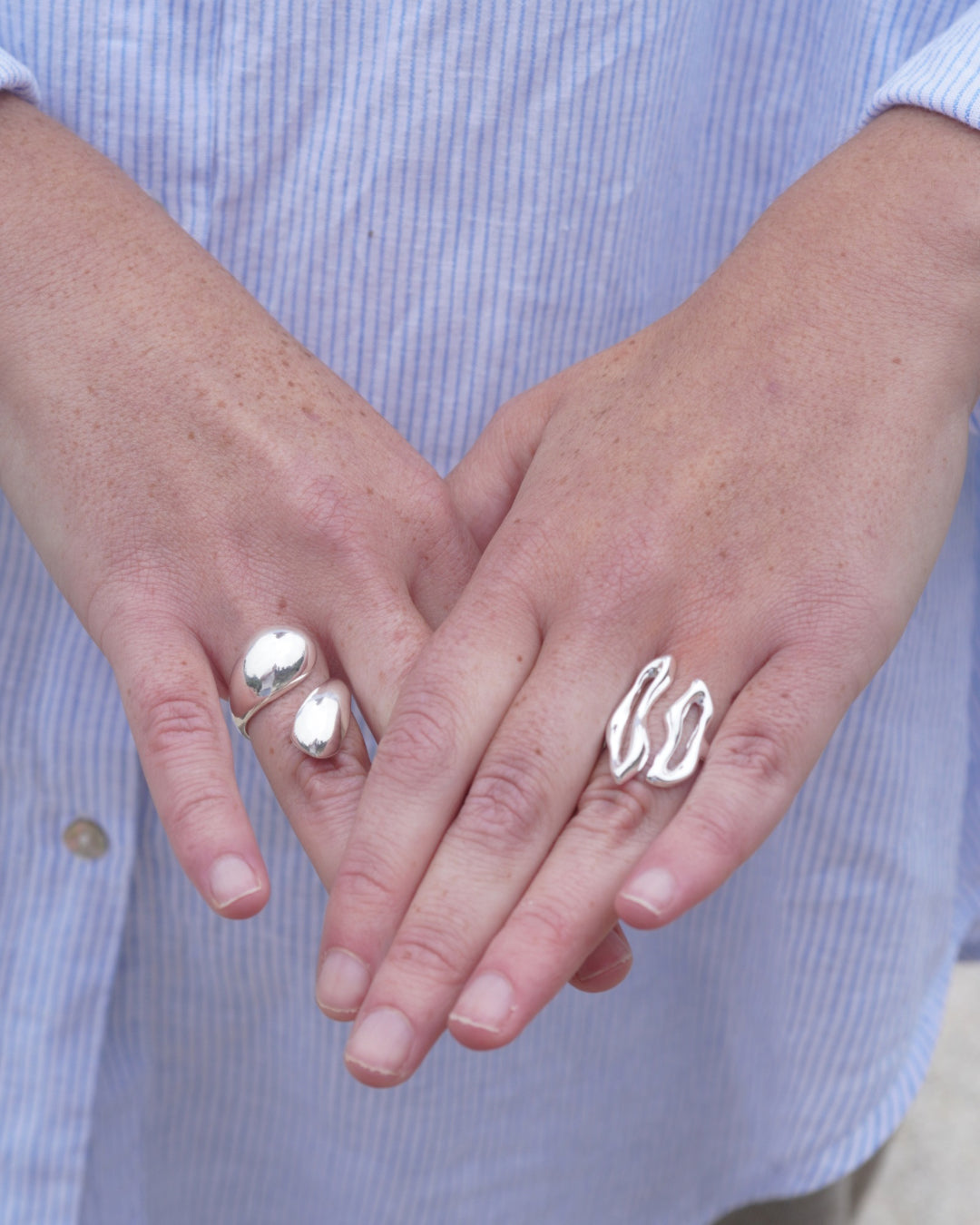 ANILLO SILVER IRREGULAR AJUSTABLE