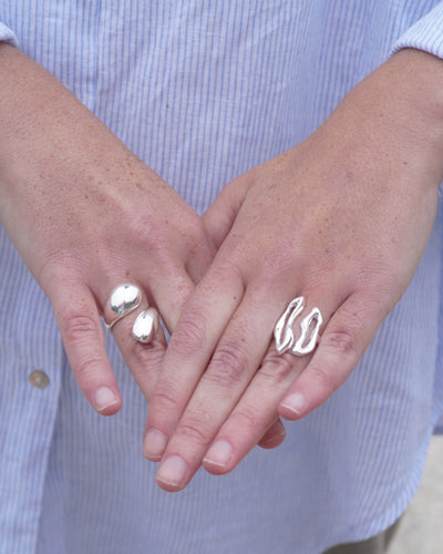 ANILLO SILVER IRREGULAR AJUSTABLE