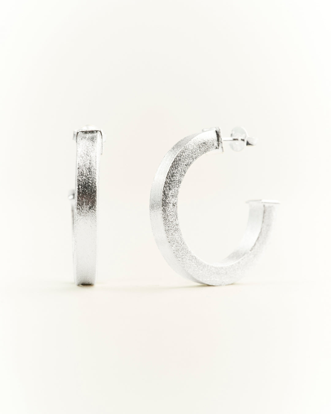Aros silver argolla plana lijada 27mm