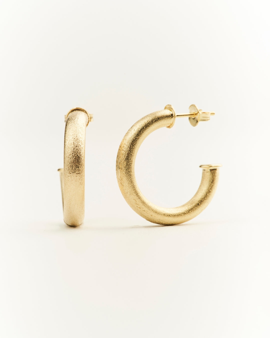 Aros gold argolla lijada 24mm