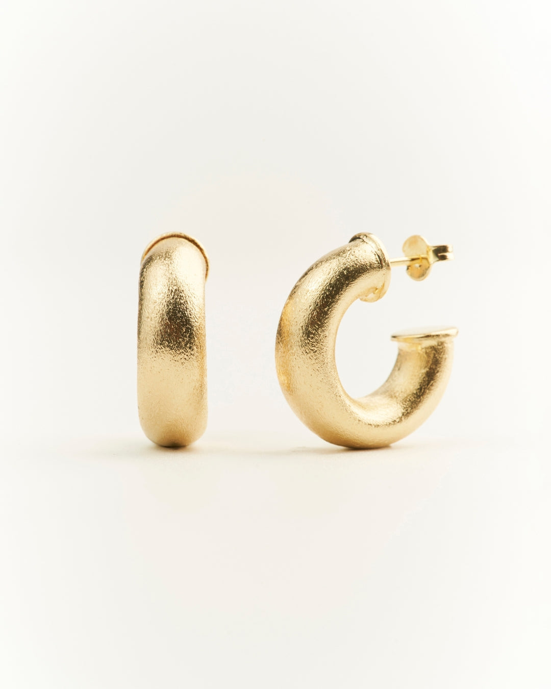 Aros gold argolla lijada 21mm
