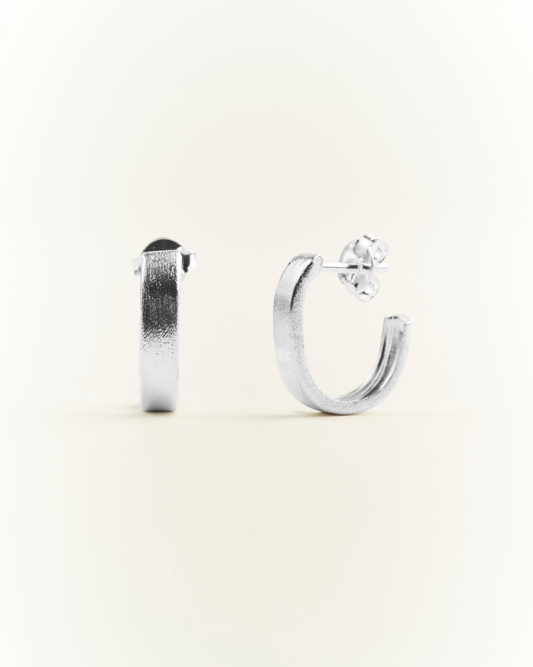 Aros silver argolla lijada ovalada de 13mm