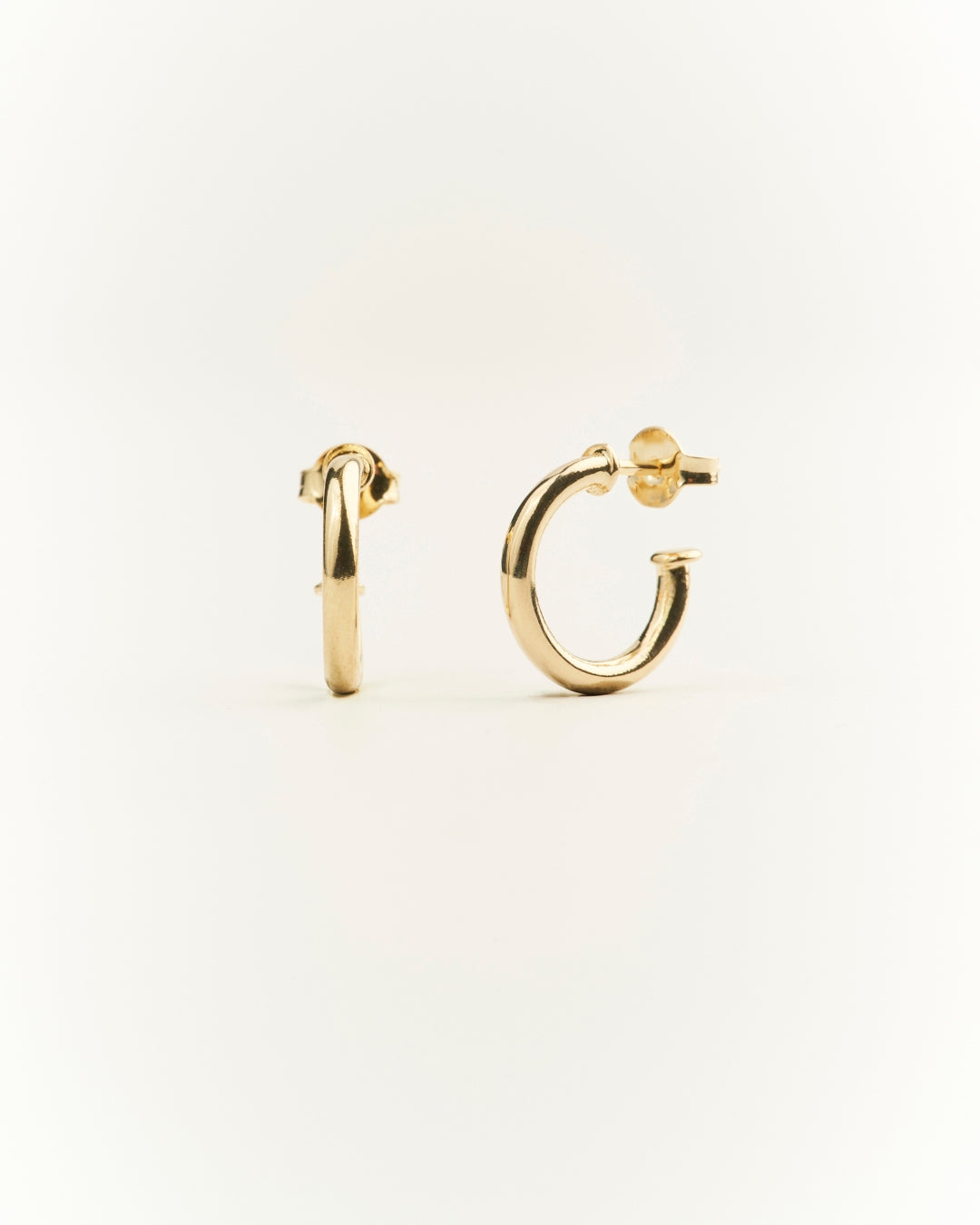 Aros gold argolla 14mm