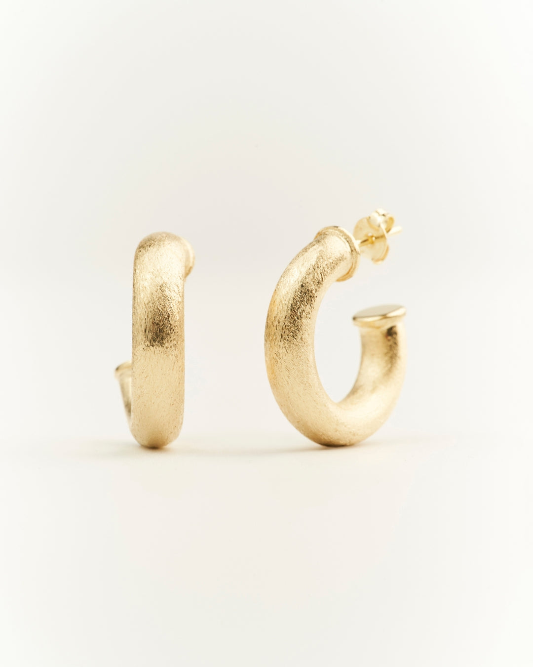 Aros gold argolla lijada 24mm