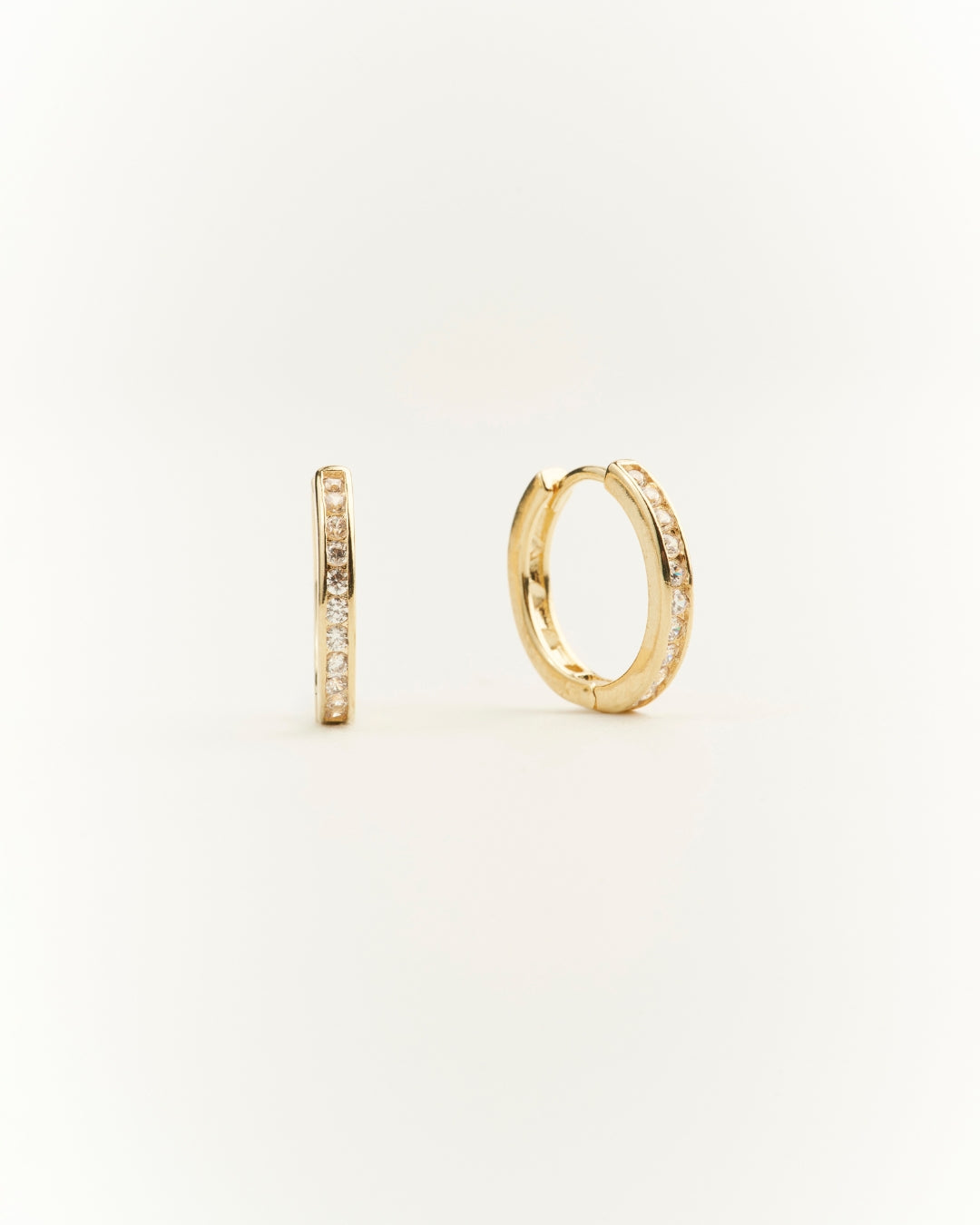 Aros gold argolla circones 15mm