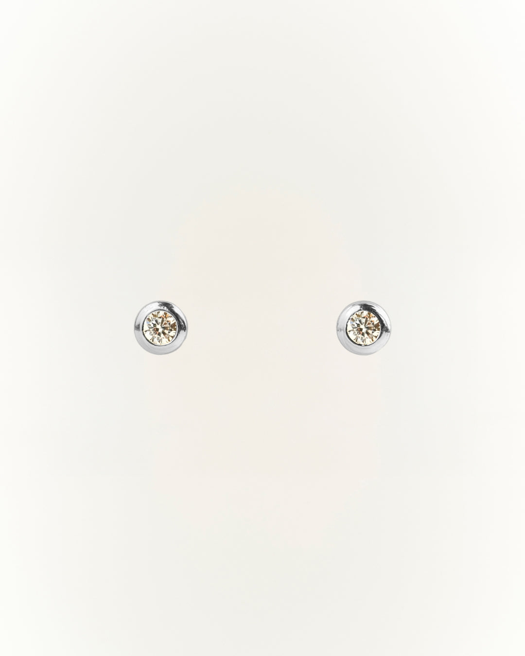 Aros silver circón 3mm