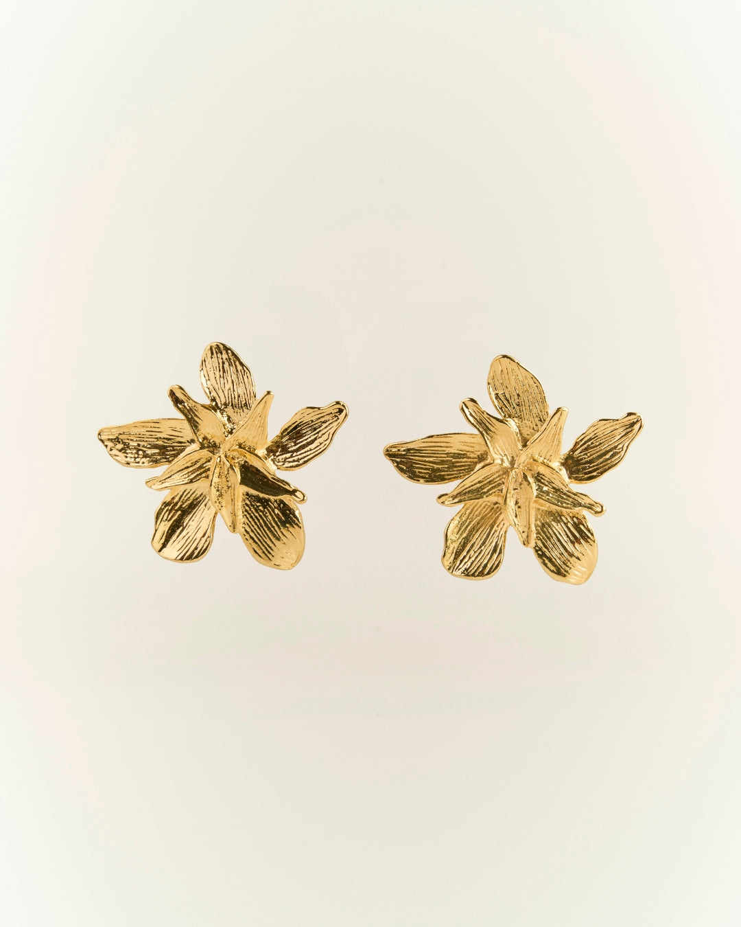 Aros gold flor 35mm