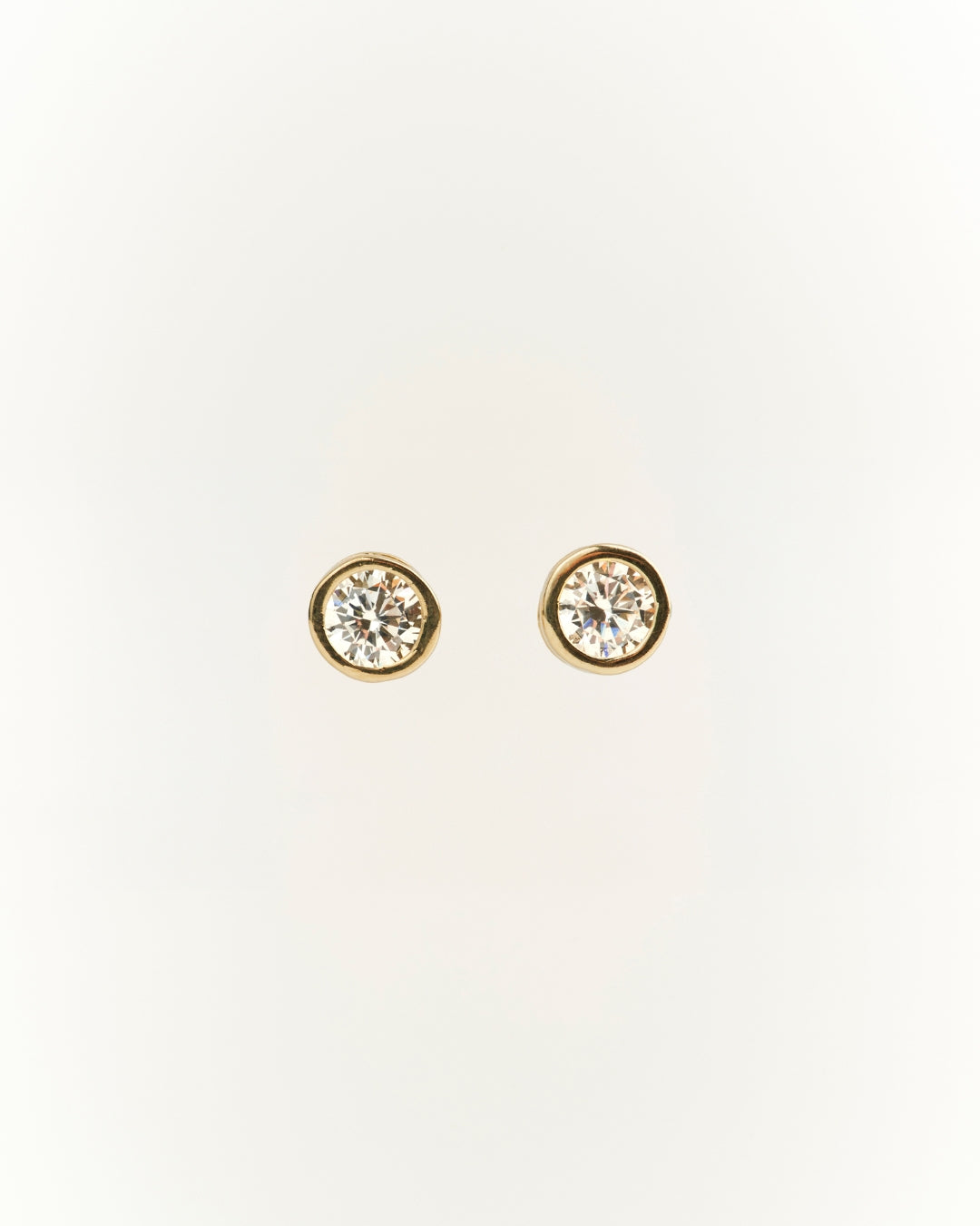 Aros Gold Circón 6mm