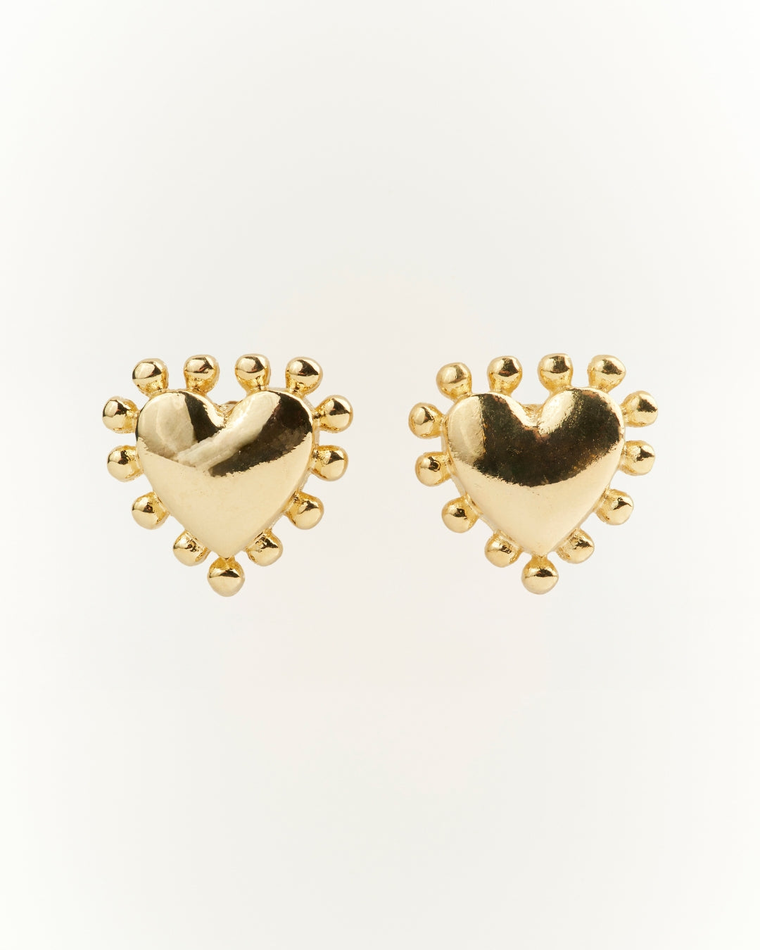 Aros gold corazón detente 12mm