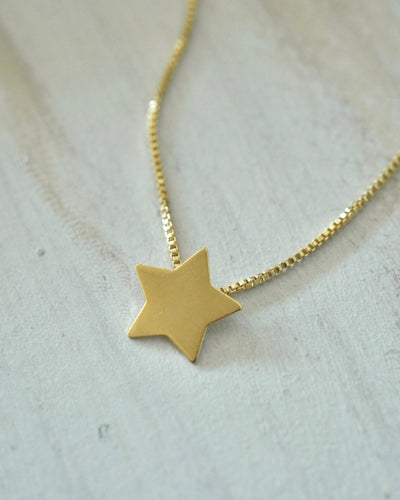 Collar Estrella Plano Gold