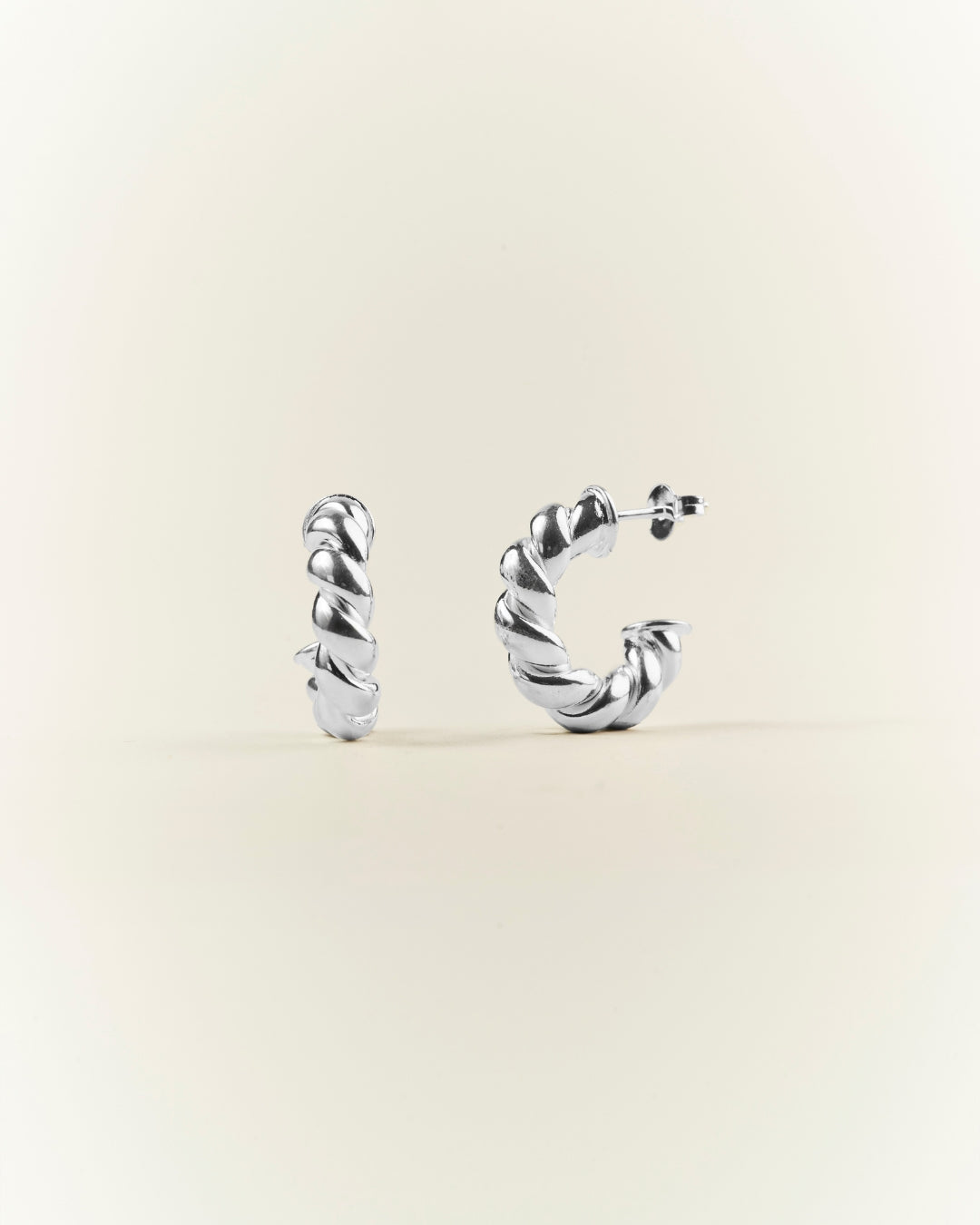 Aros Silver Argolla Entorchada