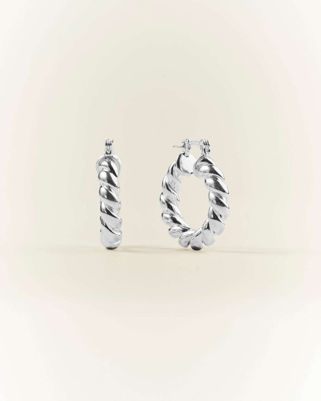 Aros silver argolla entorchada 24mm