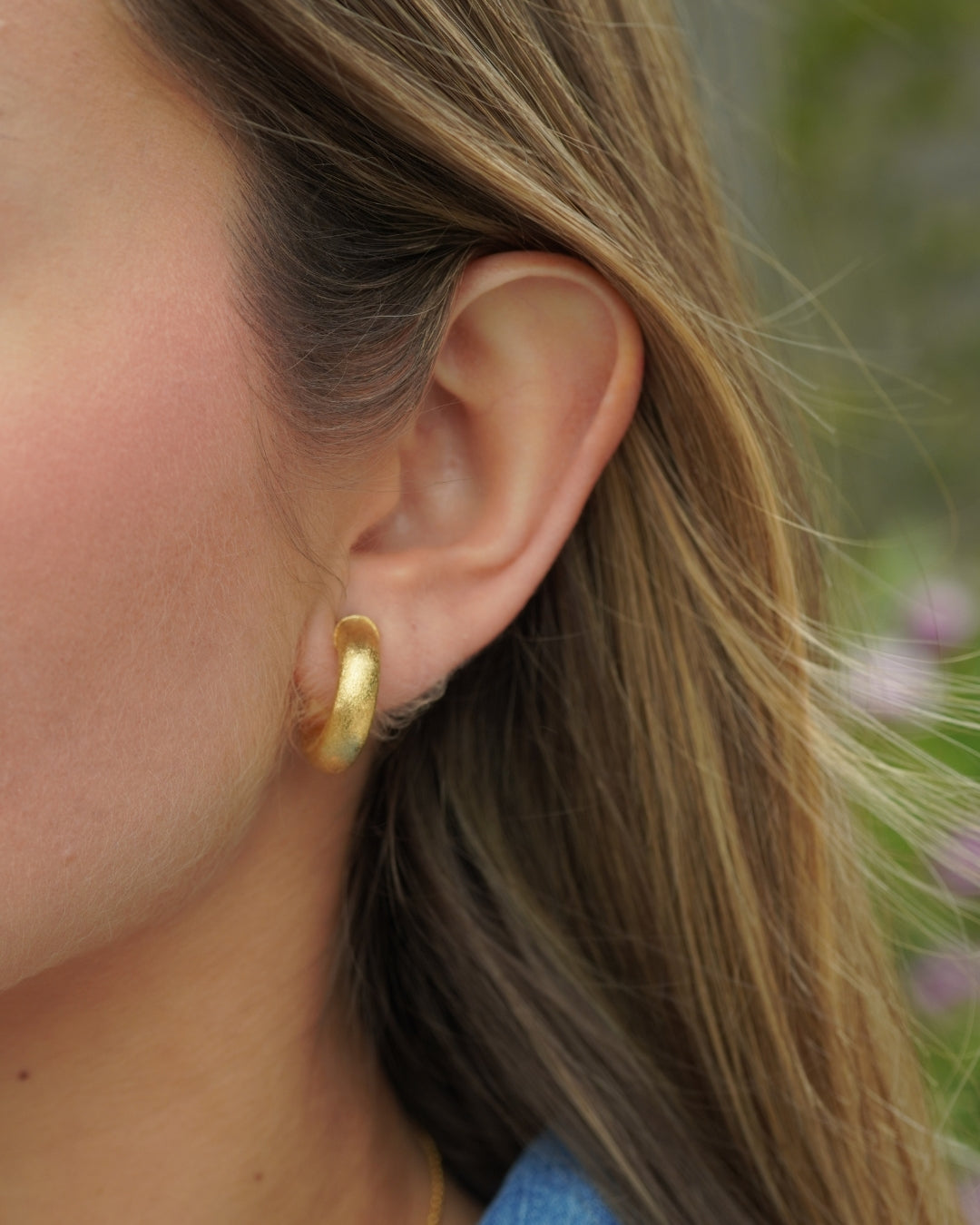 Aros Gold Argolla Lijada 19mm