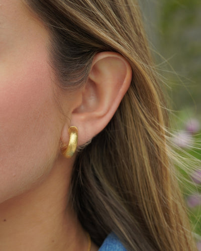 Aros Gold Argolla Lijada 19mm