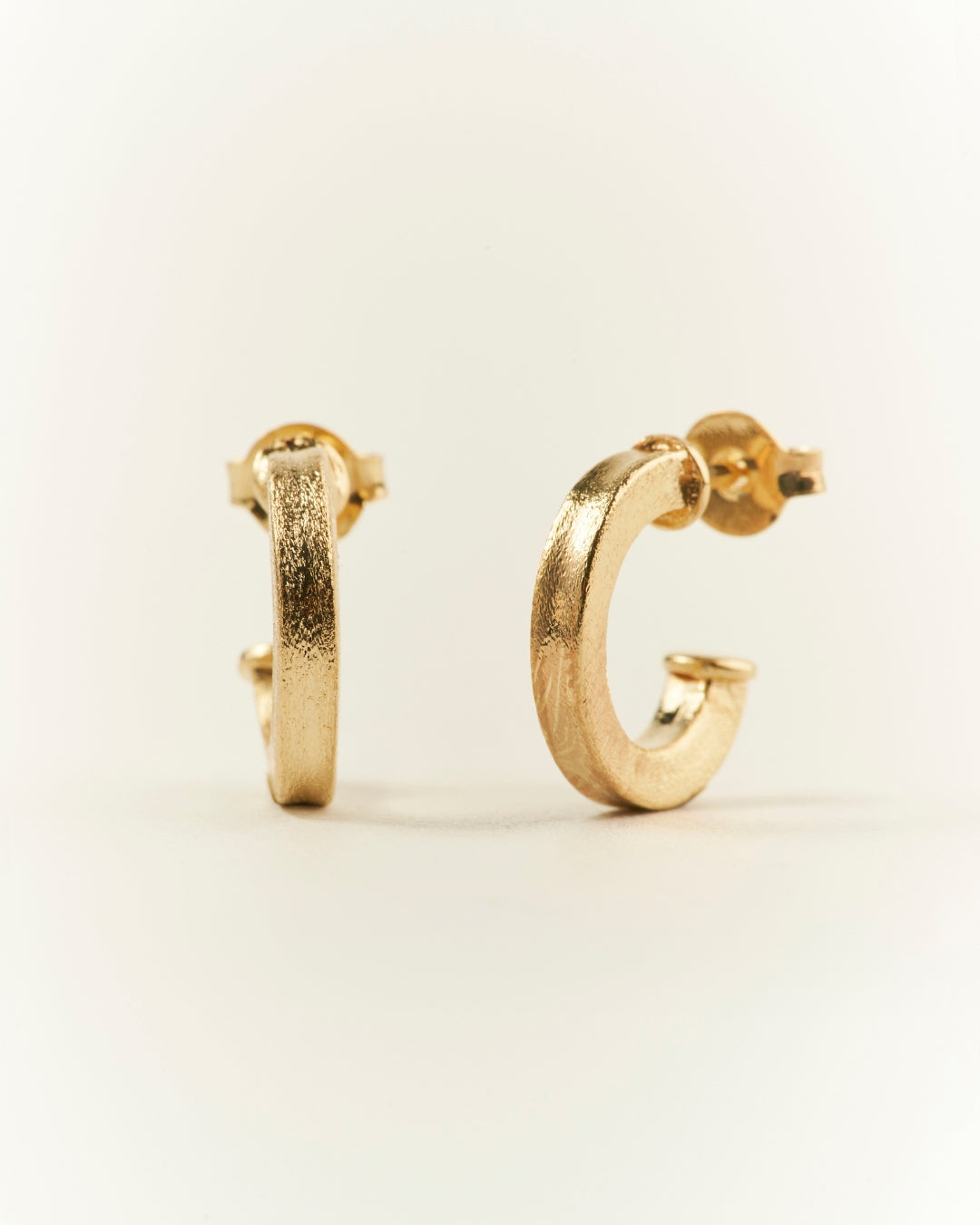 Aros gold argolla plana lijada 13mm