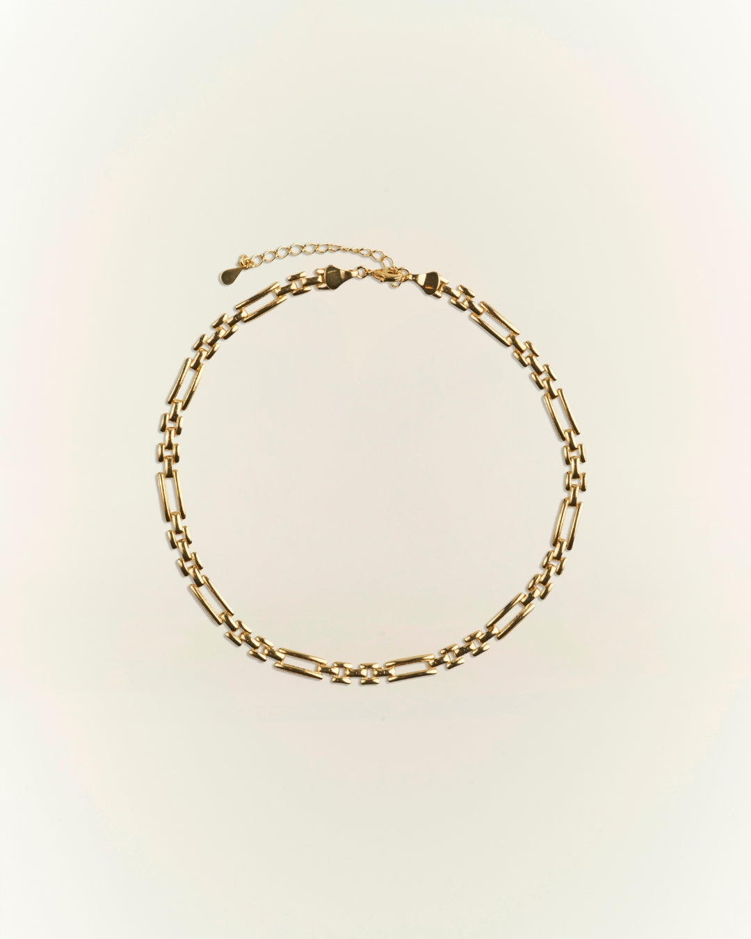 Collar gold choker eslabón rectangular 30cm