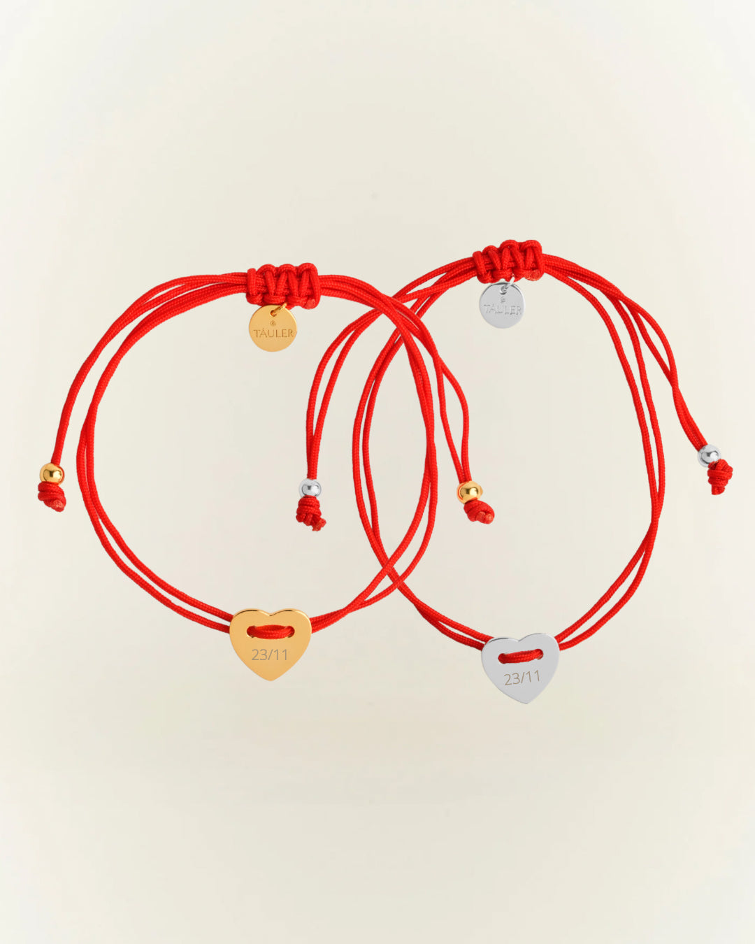 Pack Pulsera personalizada Hilo rojo Corazón