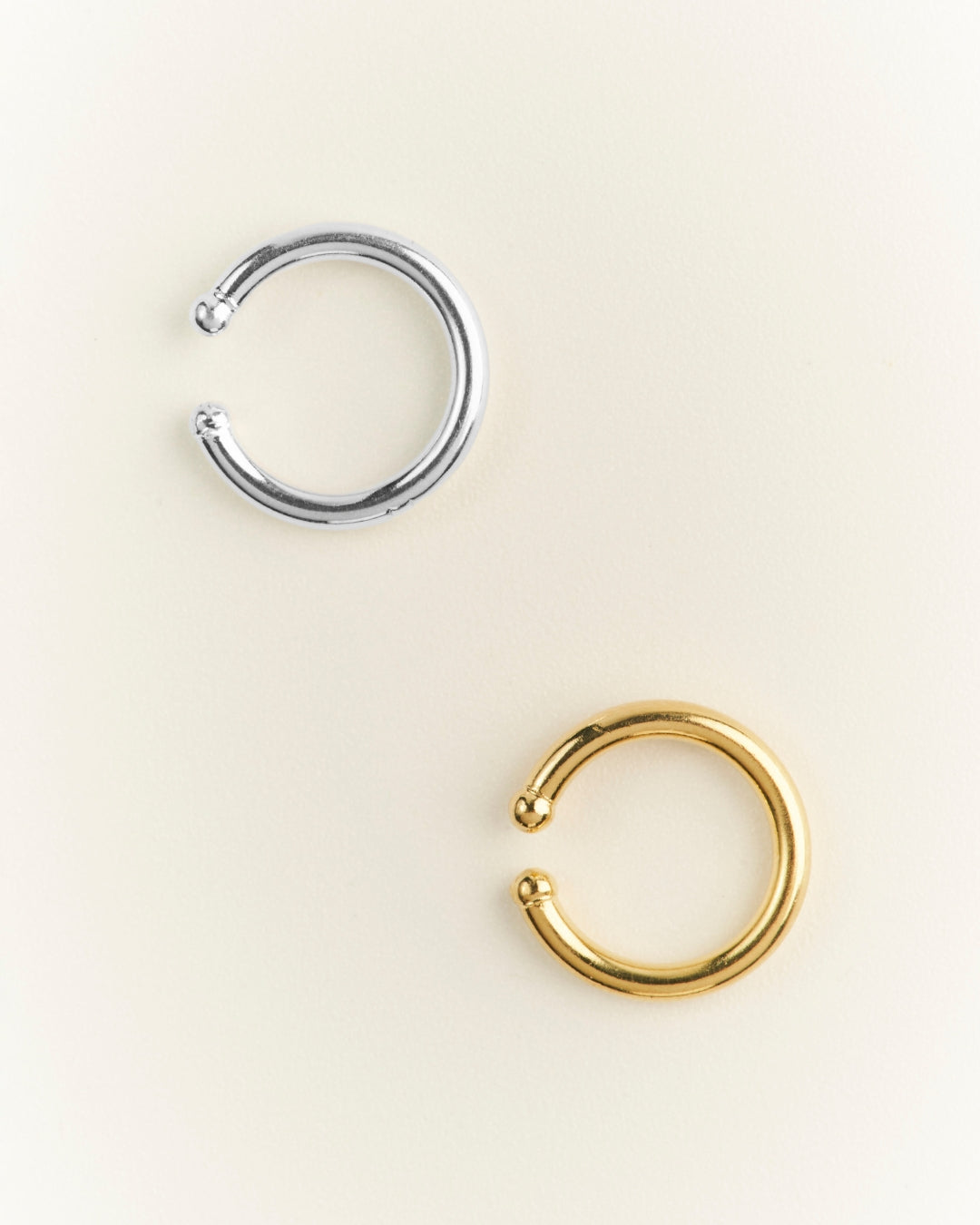 Aro silver/gold earcuff 14mm