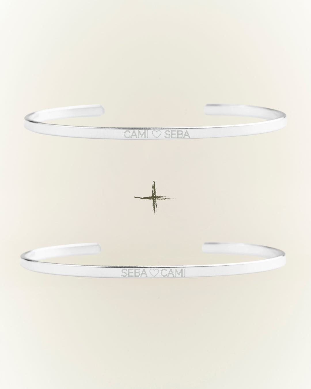 PACK ESCLAVA PERSONALIZADA 3MM PLATA 925