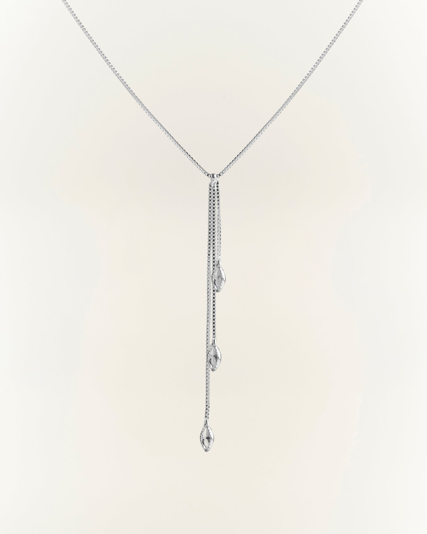 Collar Cascada Triple Marquesa Silver