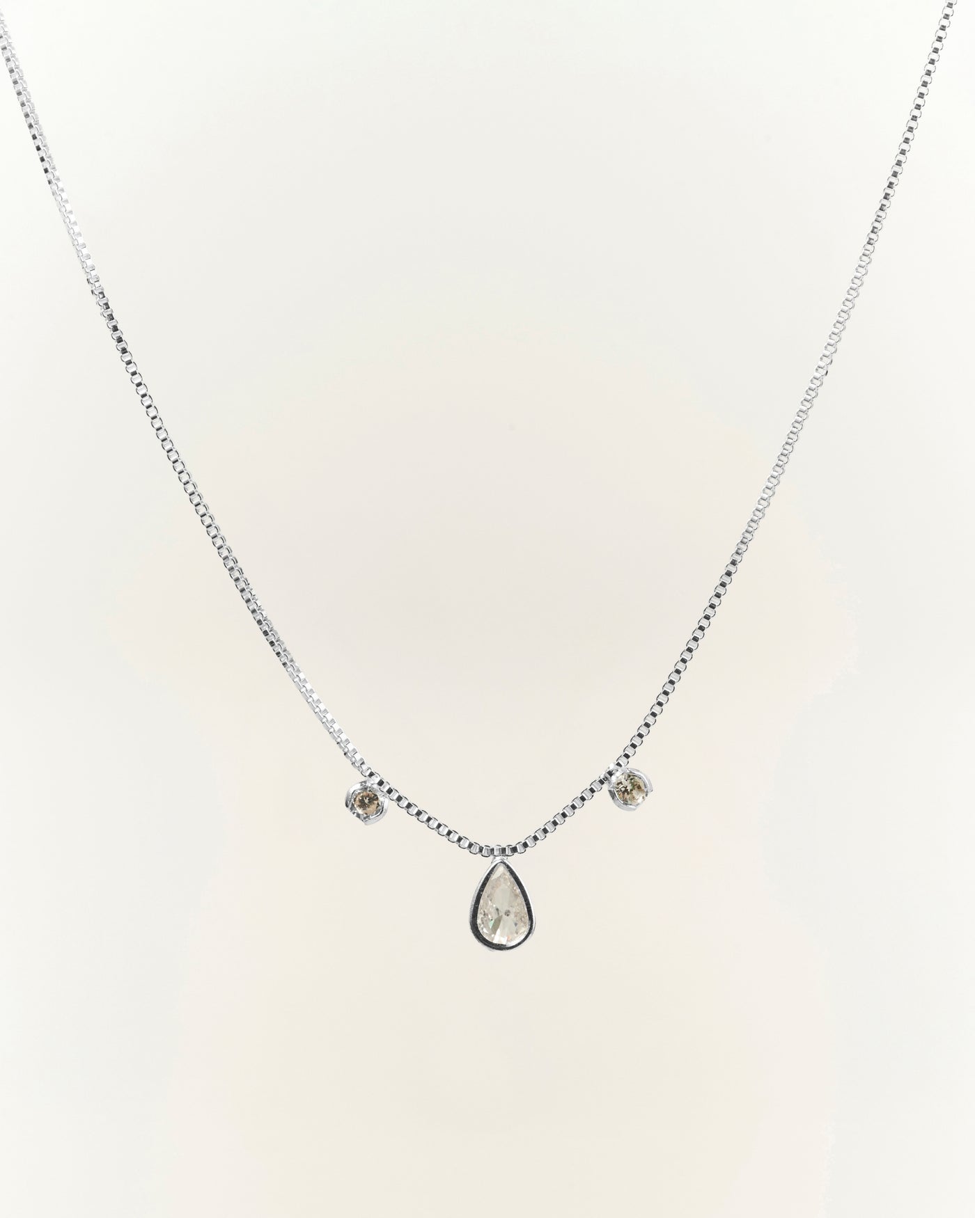 Punto de luz Gota y mini circones Silver