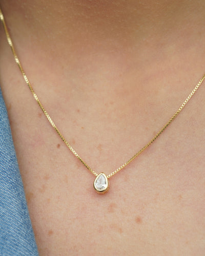 Collar Gold Punto de Luz Gold Gota