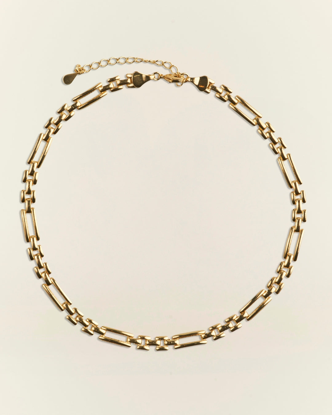 Collar gold choker eslabón rectangular 30cm