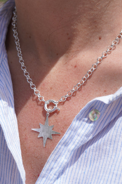 COLLAR SILVER ESTRELLA GUÍA
