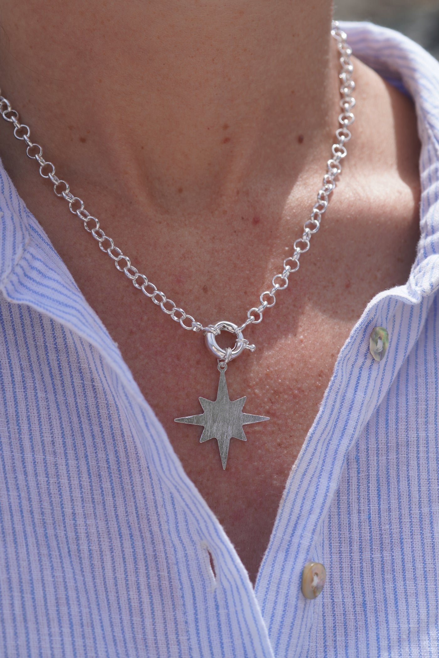 COLLAR SILVER ESTRELLA GUÍA