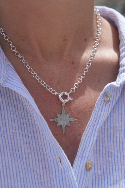 COLLAR SILVER ESTRELLA GUÍA