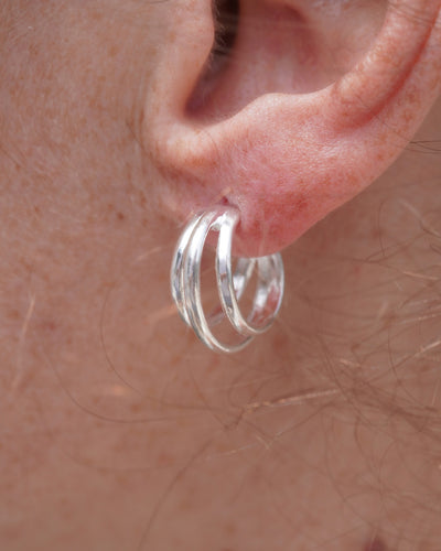 AROS ARGOLLA SILVER TRIPLE 20MM