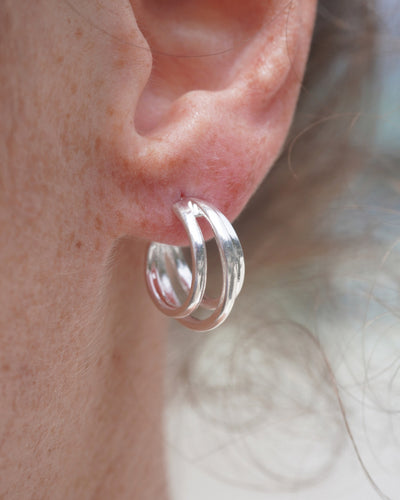 AROS ARGOLLA SILVER TRIPLE 20MM