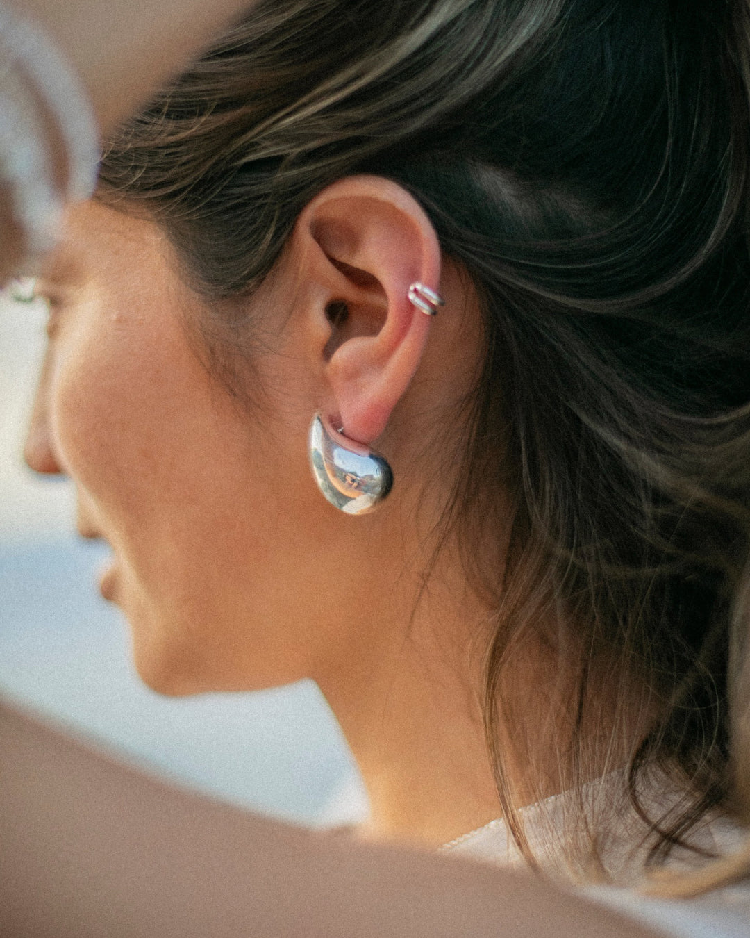 EARCUFF DOBLE PLATA 925