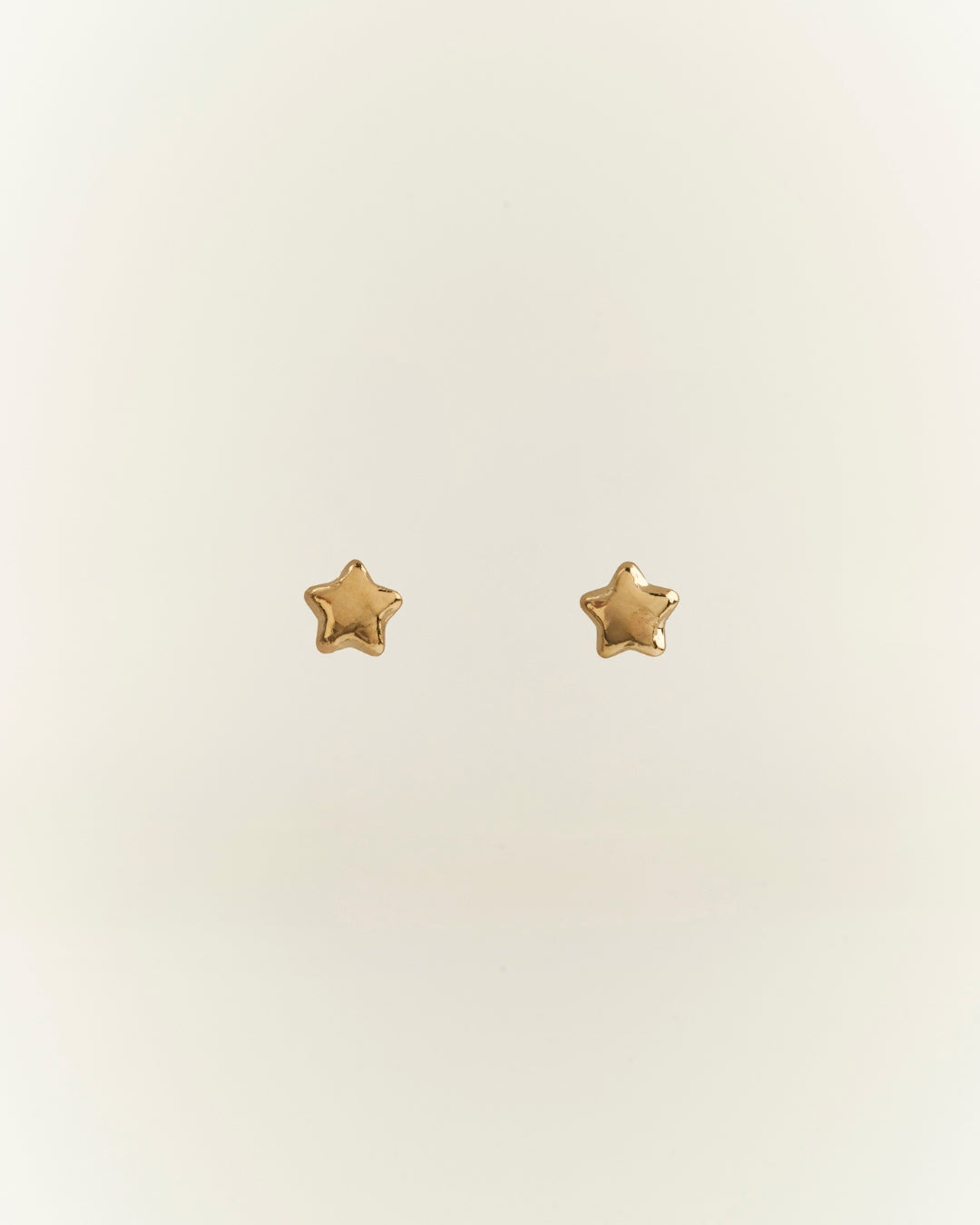 Aros gold mini estrella