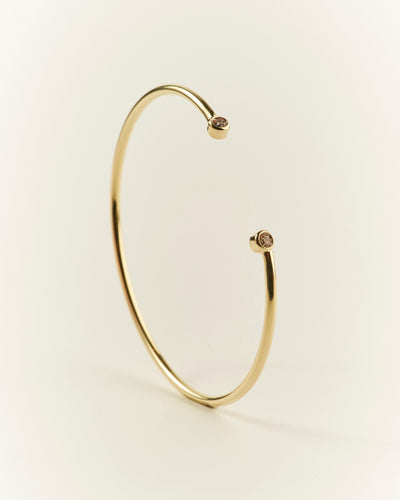 ESCLAVA GOLD DOBLE PUNTO DE LUZ