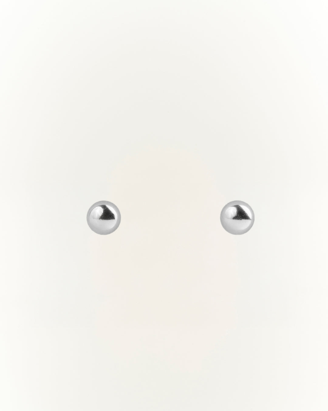 Aros silver pelotita 3mm