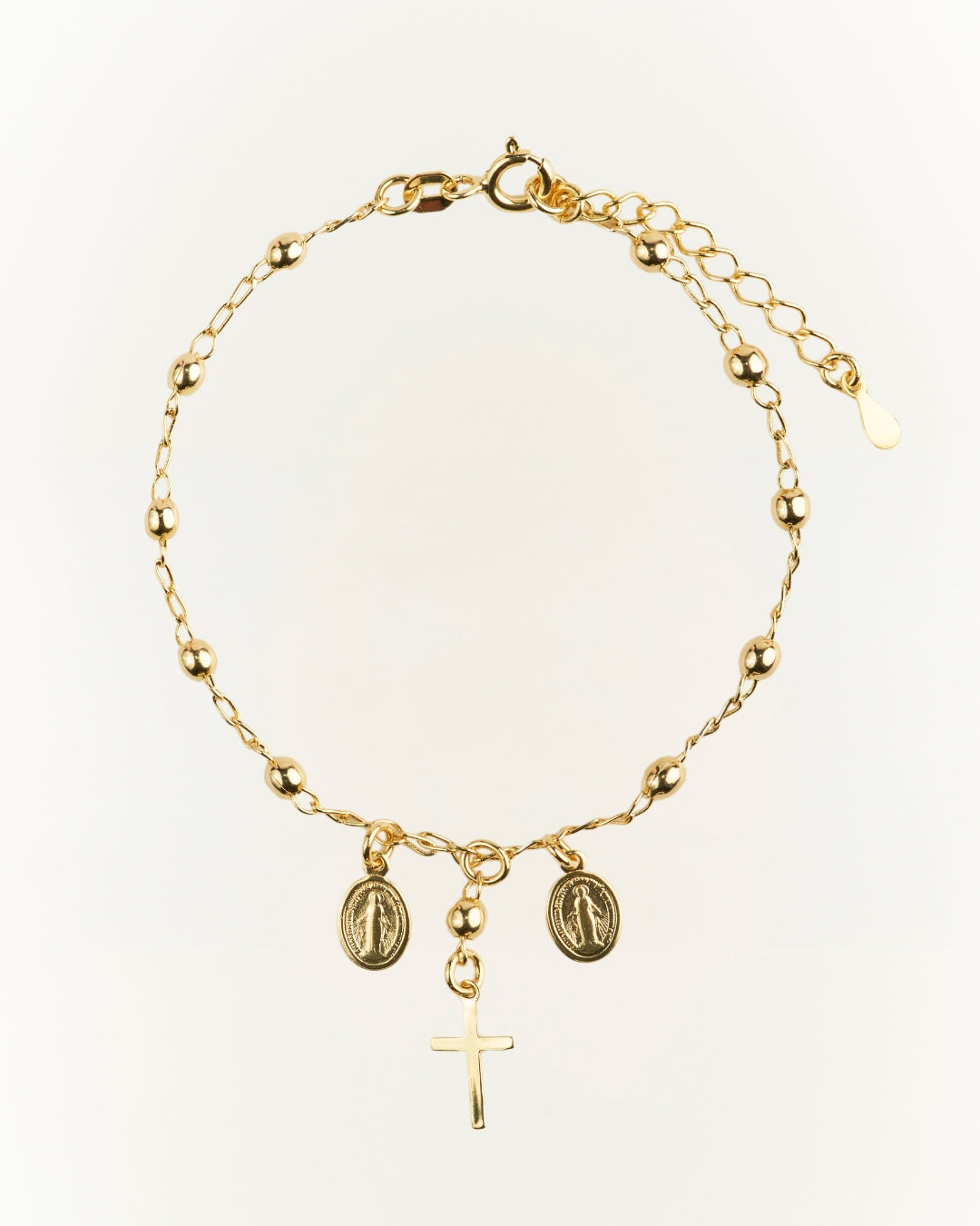 Pulsera Gold Cruz Virgen de los Milagros