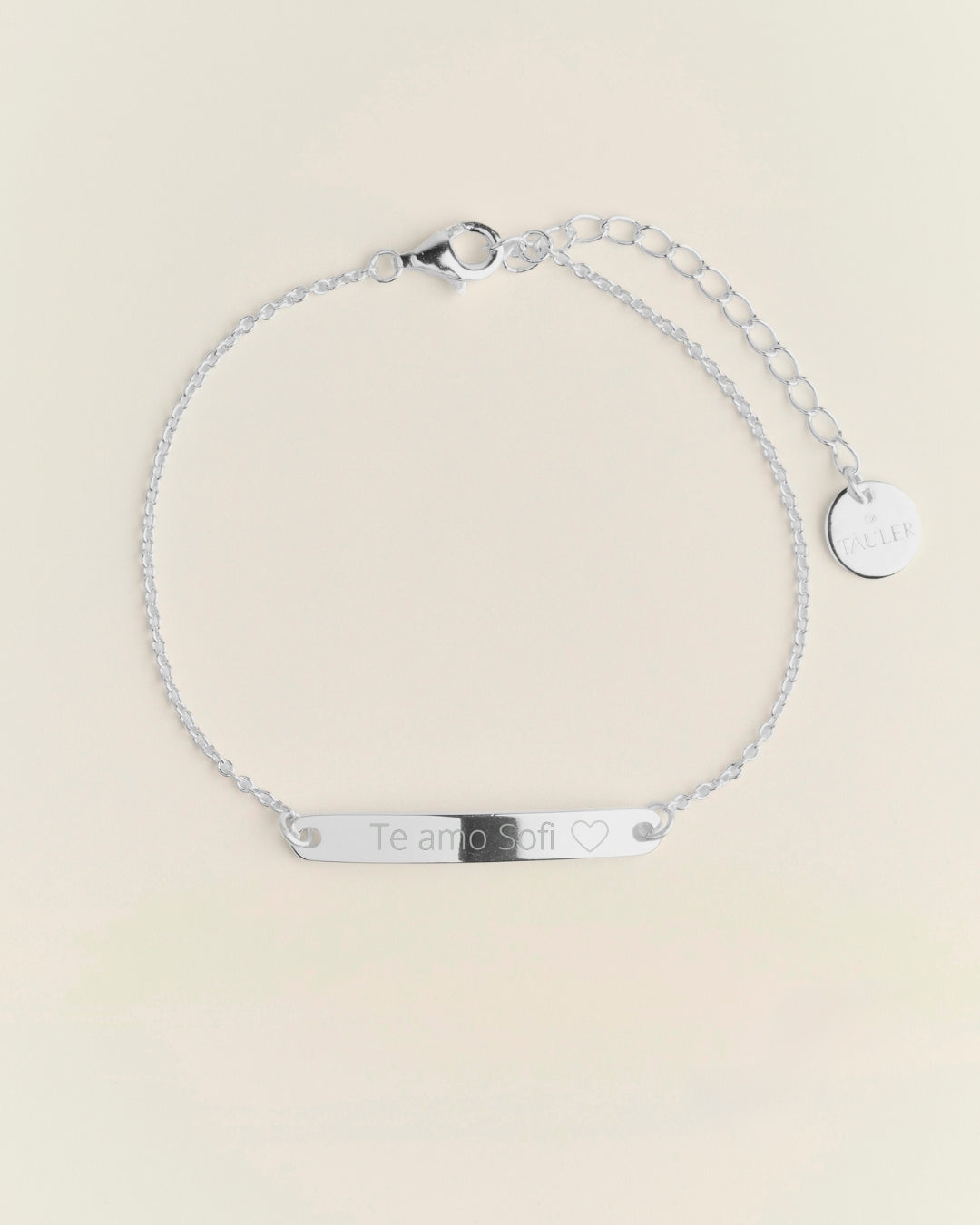 Pulsera Personalizada Placa Plata 925