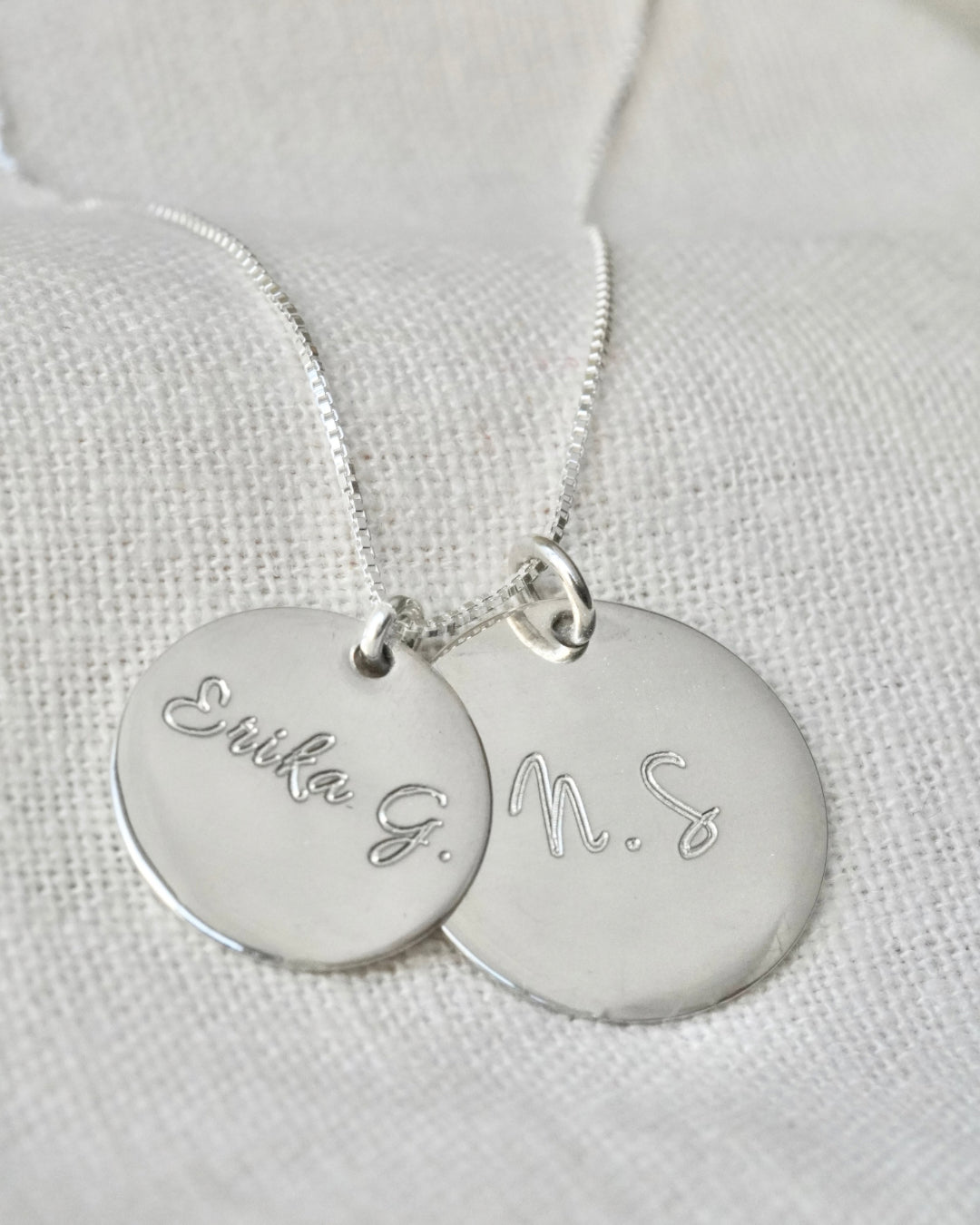 COLLAR DOBLE PLACA PERSONALIZADO PLATA 925