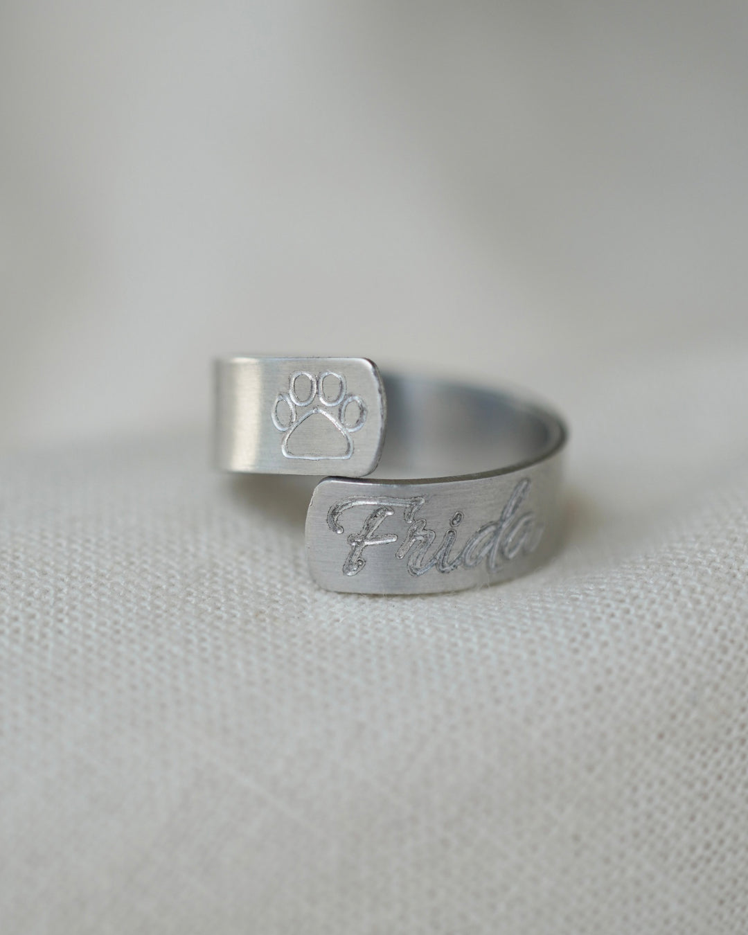 ANILLO PERSONALIZADO VUELTA ALUMINIO INOX.